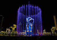 Grande arte moderna musicale all'aperto della fontana, fontana 3d con le luci fornitore