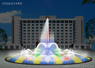 Colore musicale di RGB /RGB DMX della fontana di fama rotonda di intelligenza artificiale piccolo fornitore