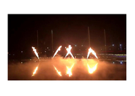 La fontana ardente all'aperto moderna ha condotto lo stile di dancing di musica di luci del fuoco d'artificio fornitore