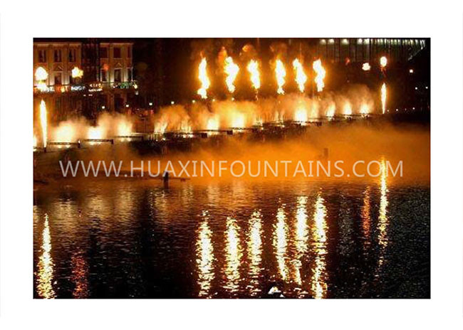 Manifestazione ardente decorativa della fontana della larga scala con il sistema di PC/PLC fornitore