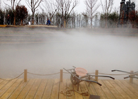 Fontana accesa nebbia della decorazione del giardino, fontana dell'interno della foschia della nebbia della fase fornitore